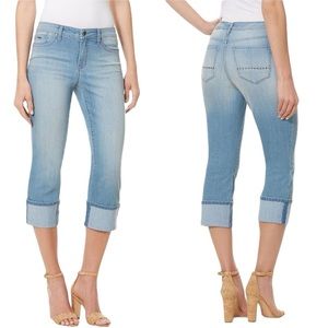 Nine West Taylor Wide Cuff Crop jeans